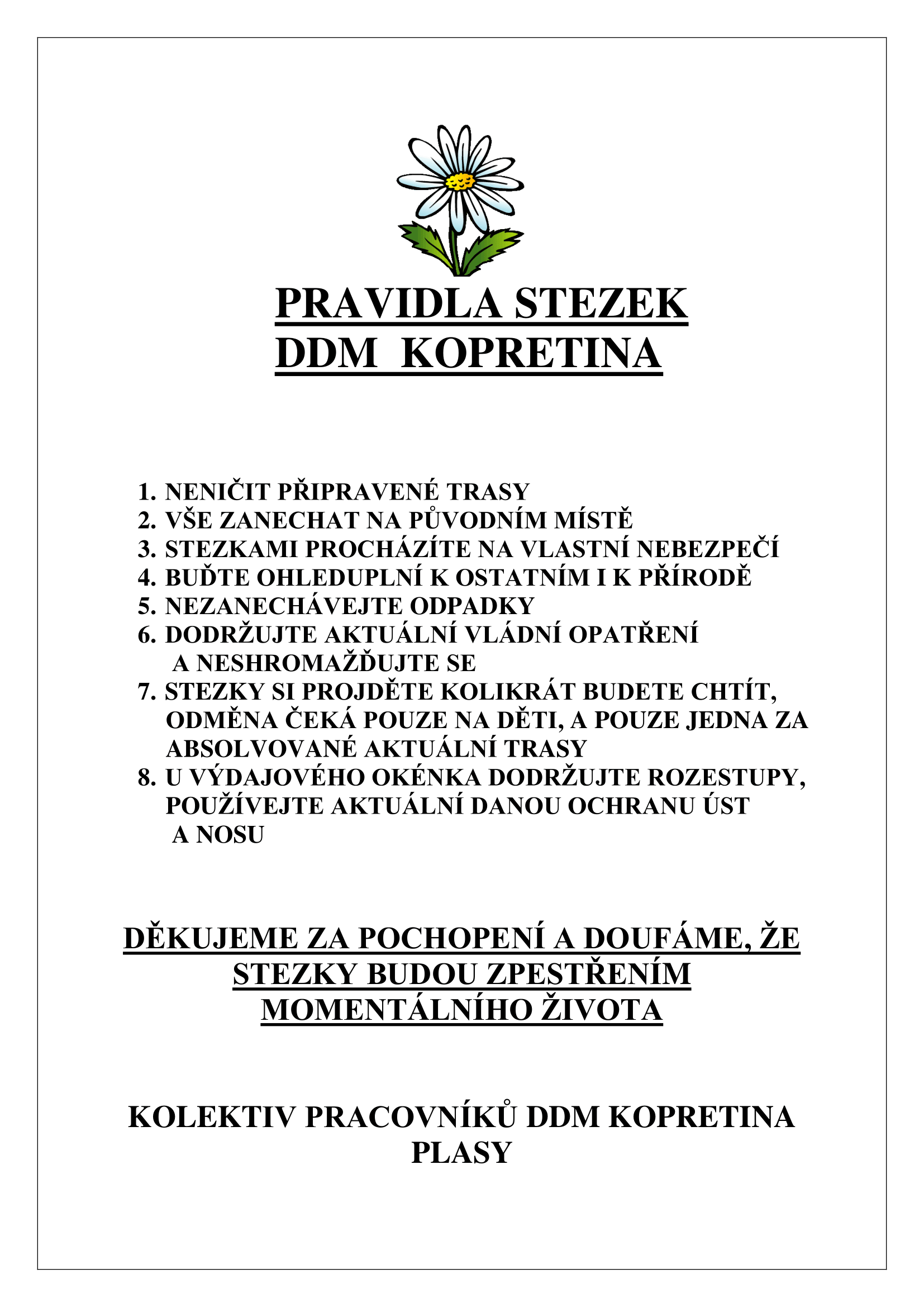 Pravidla stezek DDM-1