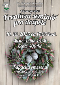 Kreativní seminář pro dospělé 2025