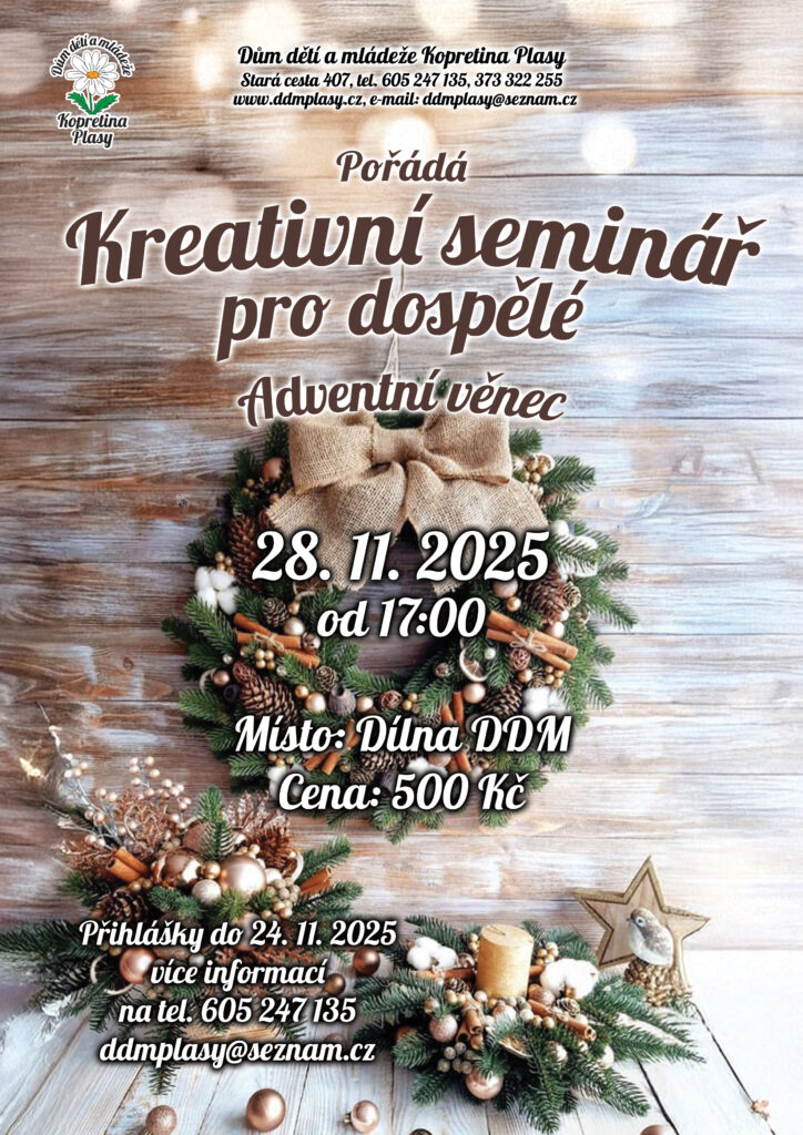 Kreativní seminář pro dospělé